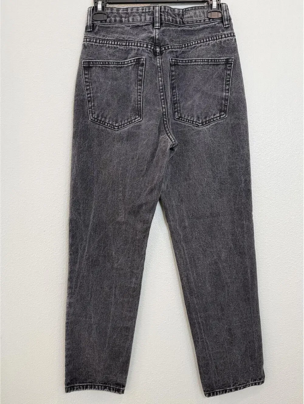 Cotton On Mom Jean In Black Acid Wash - Women's 4